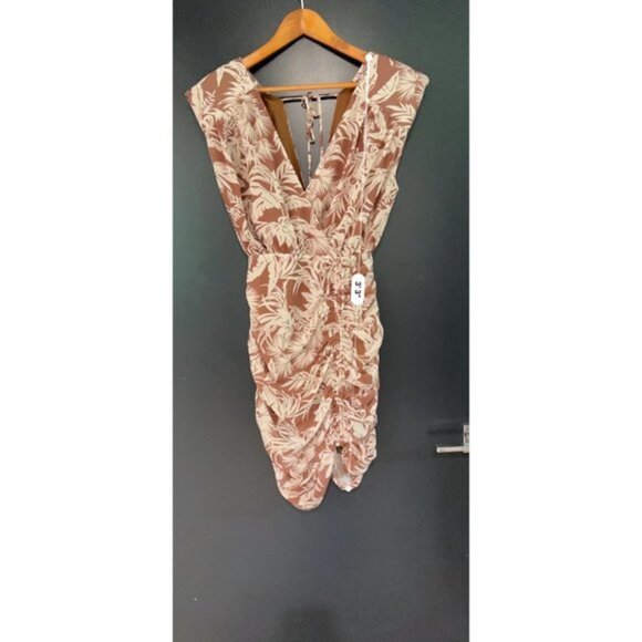 MISHA ORNELLA TROPICAL PRINT MINI DRESS SIZE 4 - Picture 5 of 8